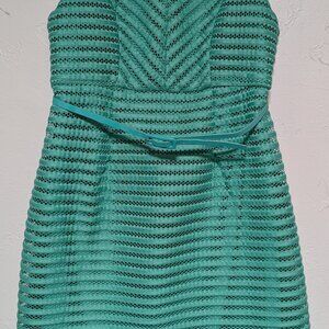 Motherhood Maternity Women Dress Small Deep Sea‎ Foam Green Sleeveless Eyelet